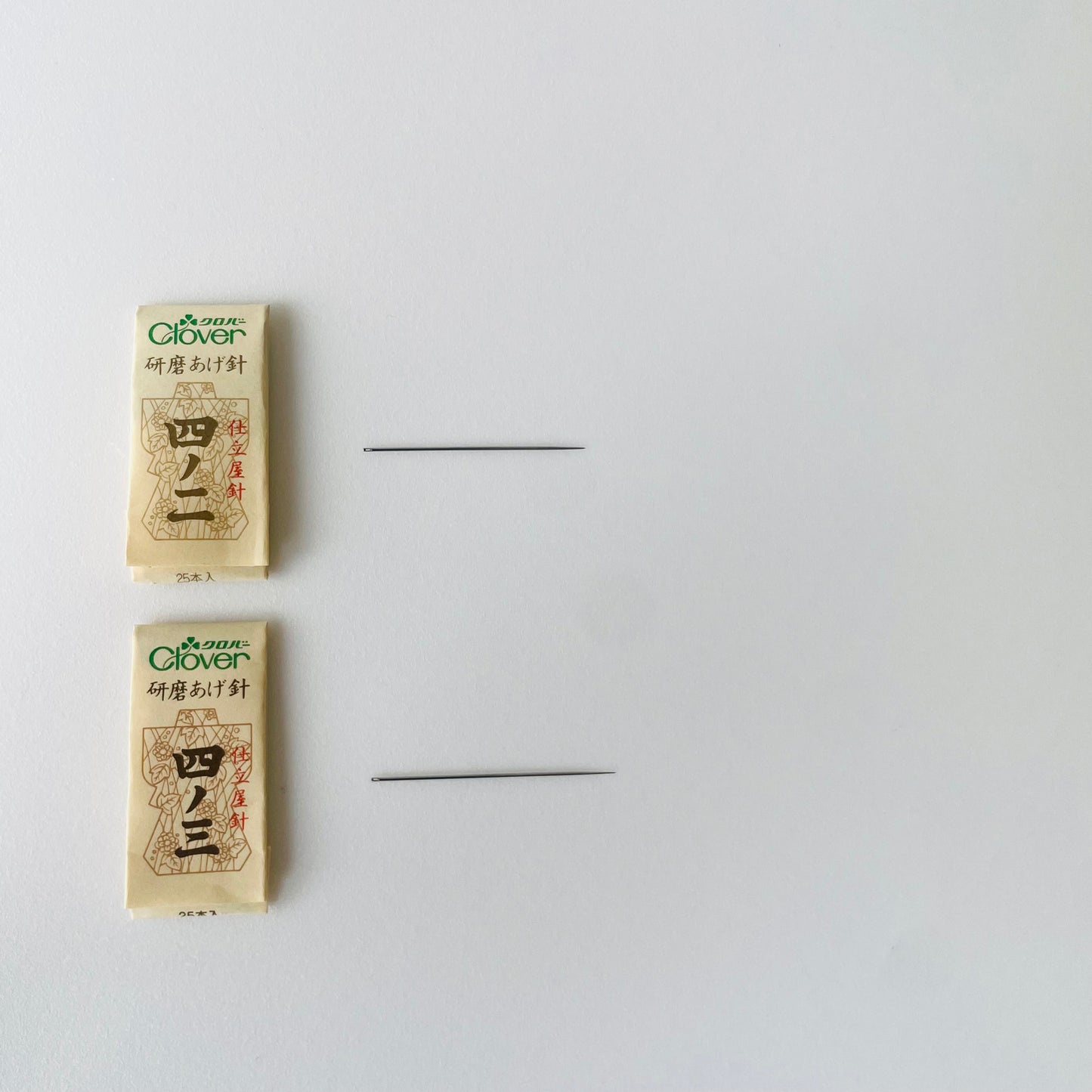 Exclusive model Polished Sewing needles 25pcs -Silk- from Clover