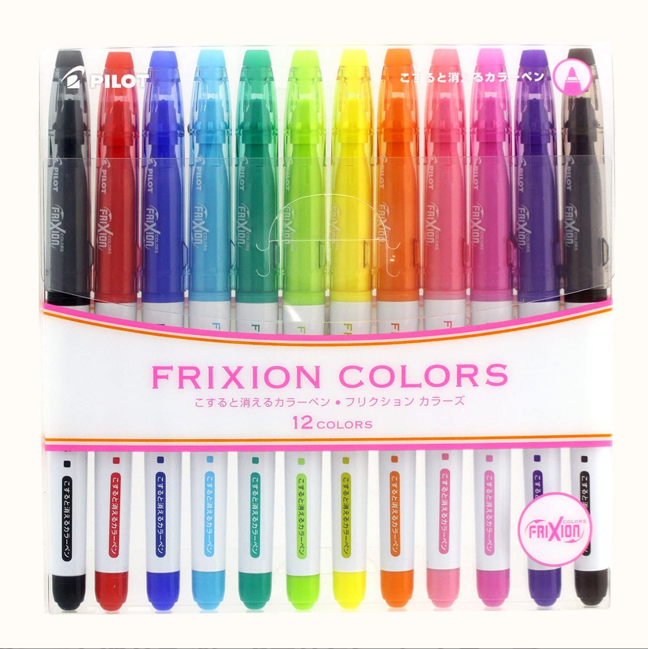 Frixion Magic Pens 12 Farben (Radiergummi-Tintenroller)