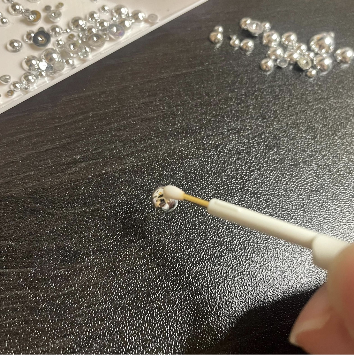 Zauberhafter Spitzpickel für Strasssteine