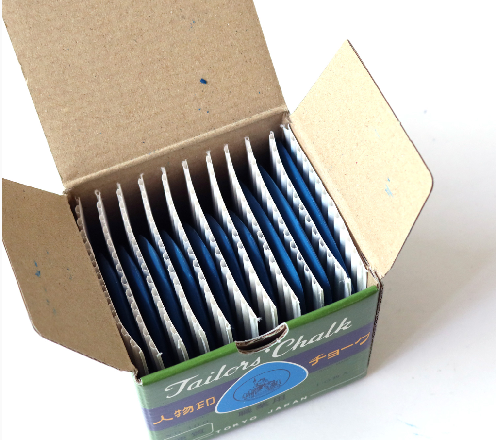 Japanese Tailor Chalk 10 pcs, "Jinbutsu Mark", 4 colours