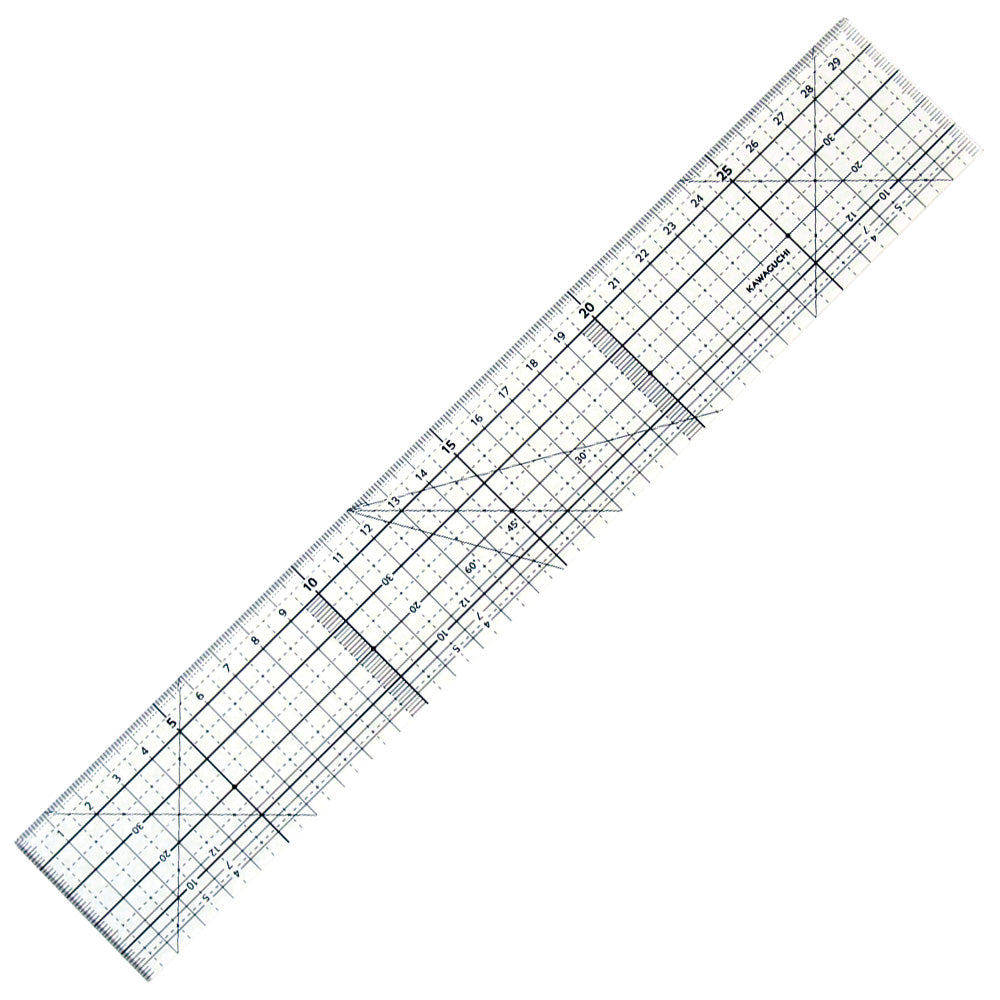 30cm Non-Slip Acrylic Sewing Ruler