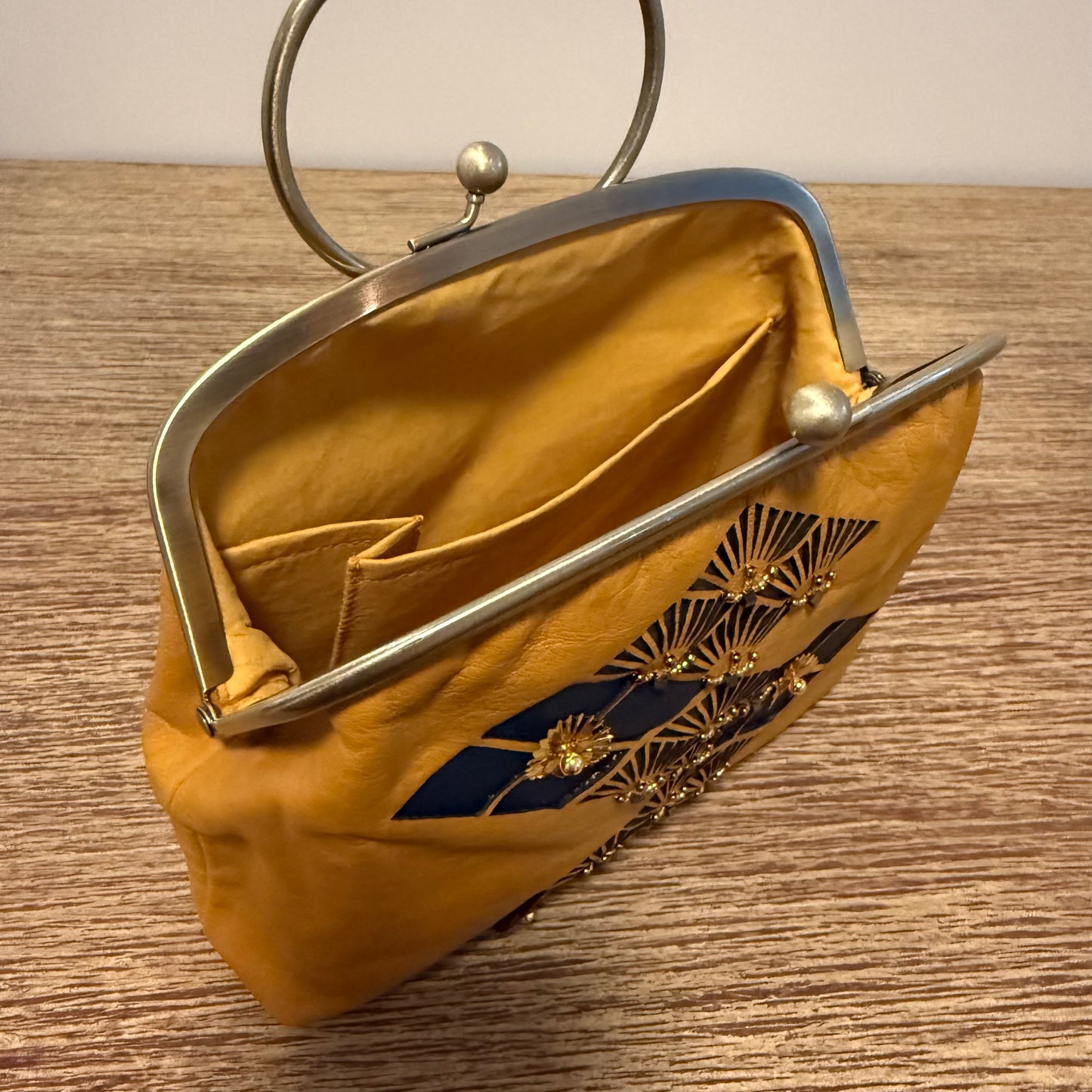 Handmade Leather Frame Purse, "KARASHI"