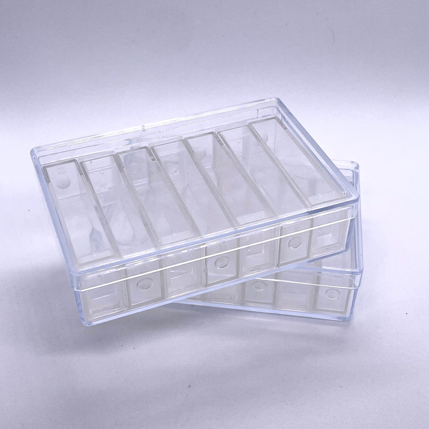 Bead Storage Organizer: 28 Clear Plastic Cases