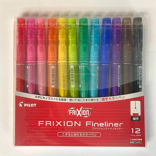 Frixion Erasable Magic Pen Fineliner 12 colours