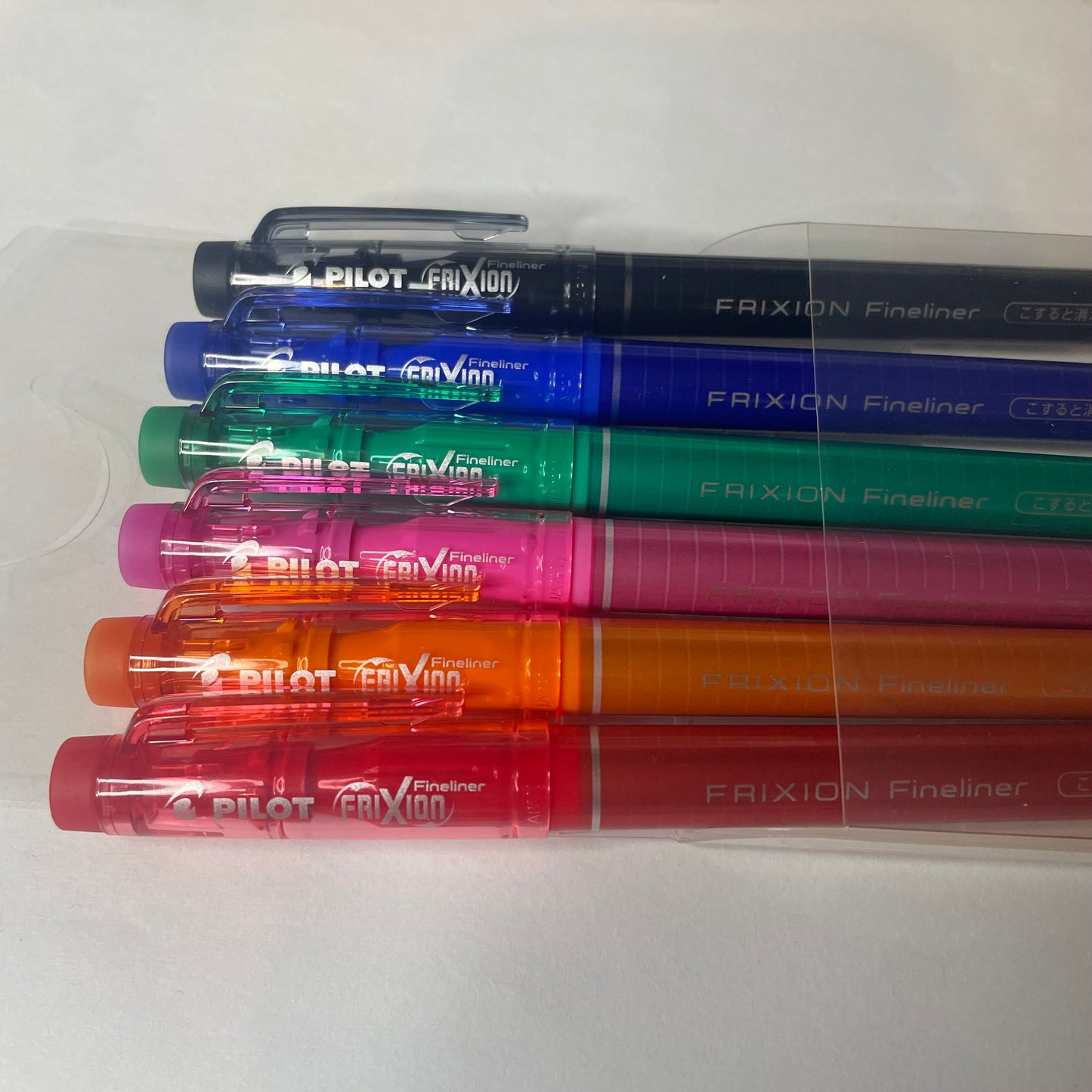 Frixion Fineliner 6 colors (Erasable rollerball pens)