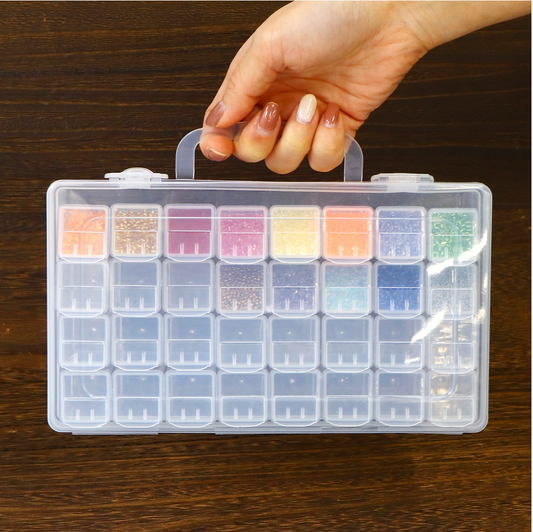 32-Compartment Bead Organiser Case, Storage Box