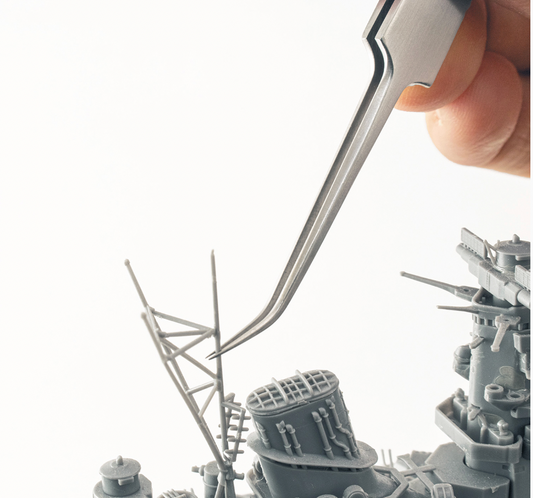 Ultra-Fine Curved Precision Tweezers 125mm