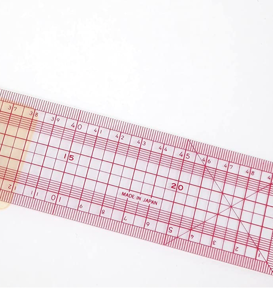 50cm Coated Grid Sewing Ruler