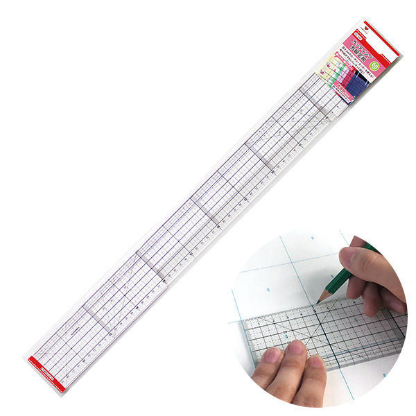 60cm Non-Slip Acrylic Sewing Ruler
