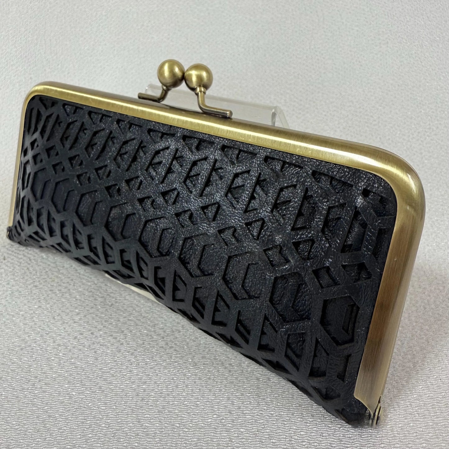 Handmade Leather Sewing Organizer, Navy