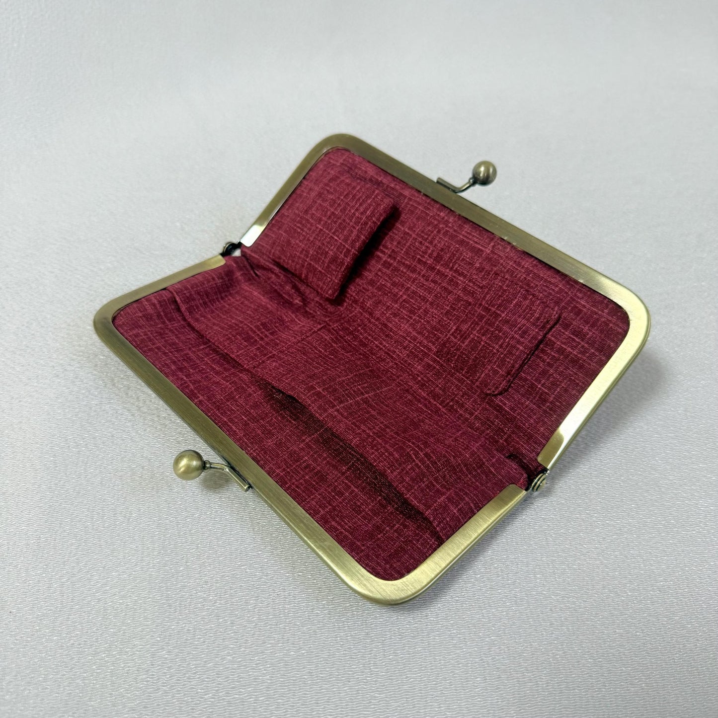 Handmade Leather Sewing Organizer, Red