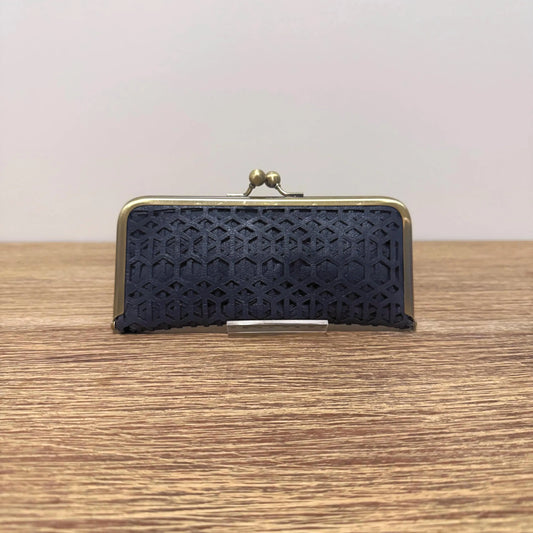 Handmade Leather Sewing Organizer, Navy