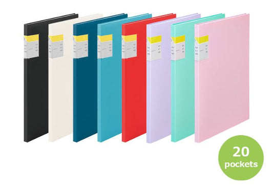 CLEAR FILE KAKIKO 20 POCKETS